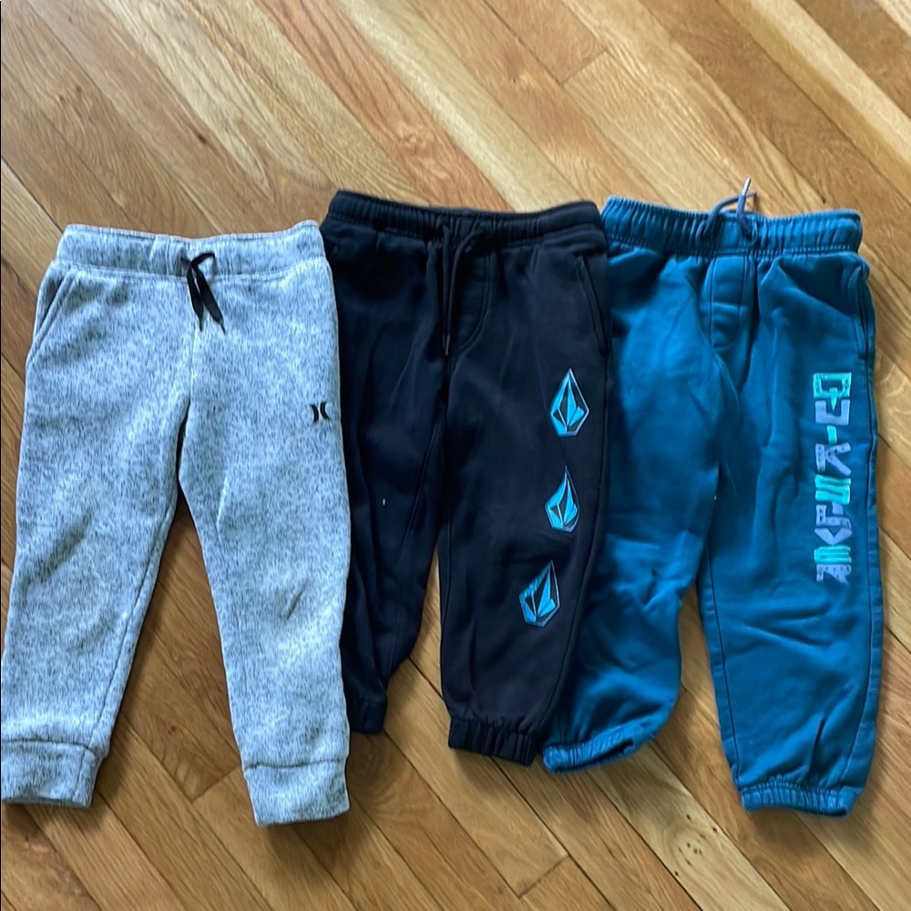 Volcom Kids Jogger Pants - Black and Blue